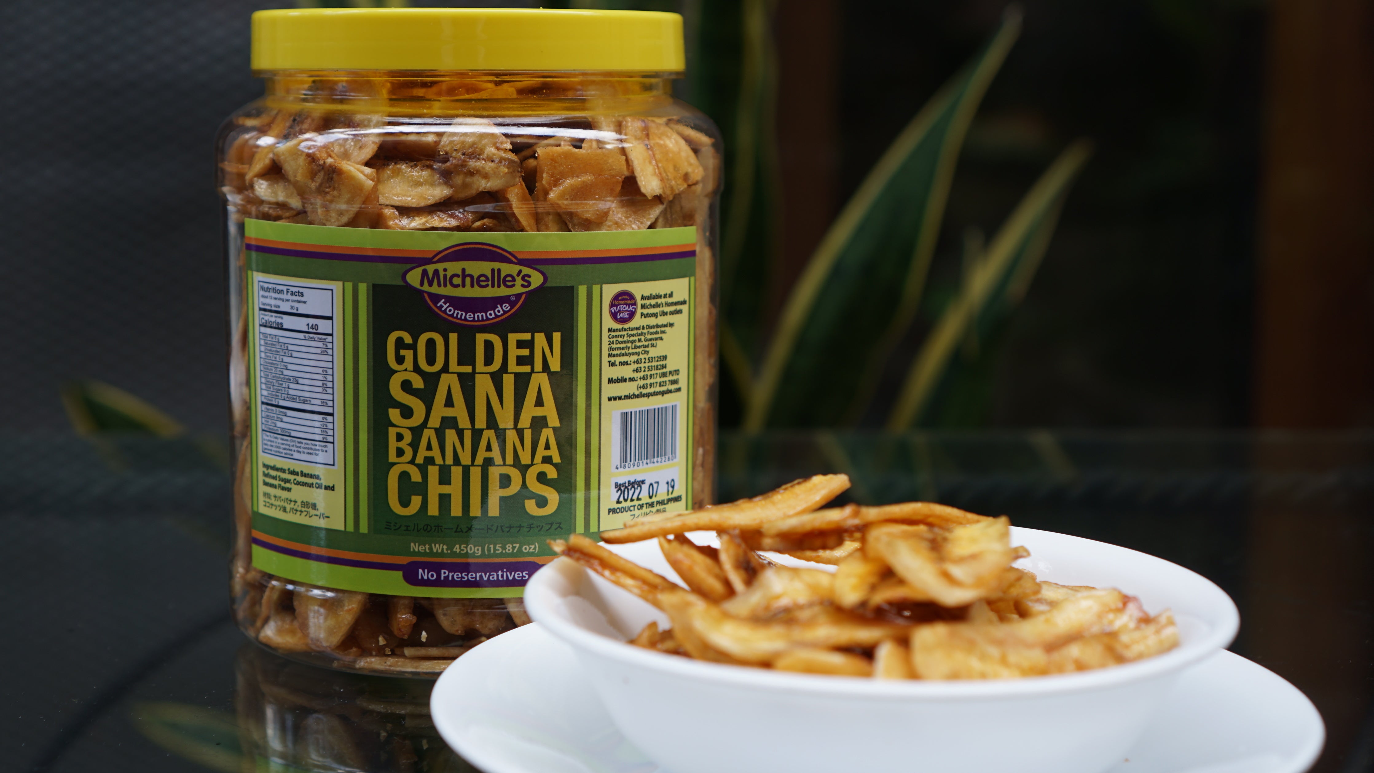 Sana Banana Chips 450gms Jar – Michelle's Putong Ube and Filipino ...